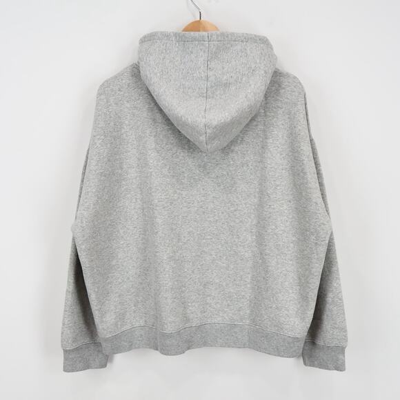 NWT J.Crew New Heritage Fleece Full Zip-Up Hoodie Long Sleeve In Gray Size XXL - Picture 2 of 8